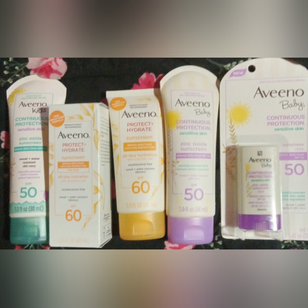 Aveeno Sunscreen bundle for entire family: baby kids and adult